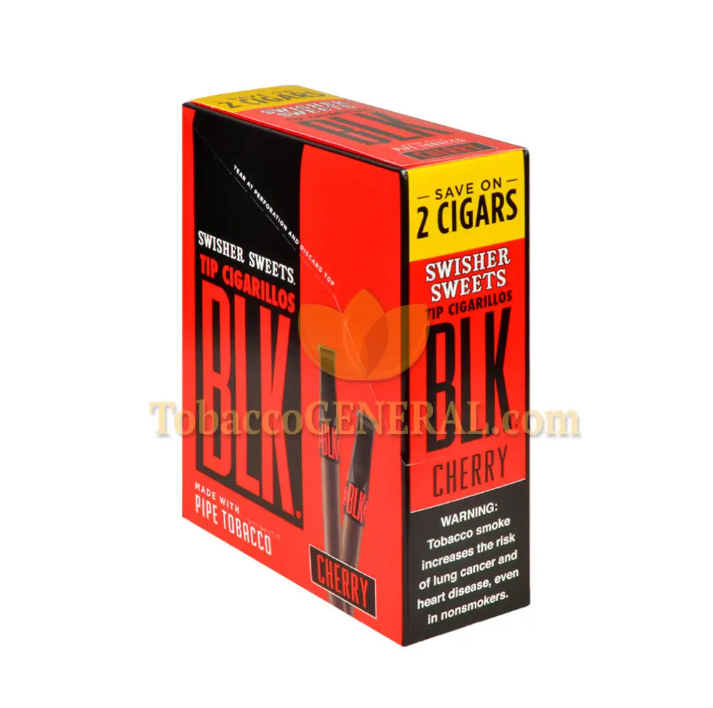 Swisher Sweets BLK Cherry Tip Cigarillos 15 Packs of 2