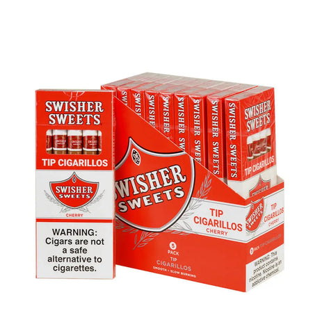 Swisher Sweets Cherry Tip Cigarillos 10 Packs of 5