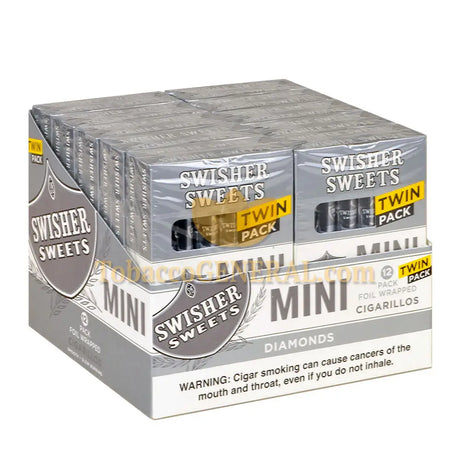 Swisher Sweets Diamonds Twin Pack Mini Cigarillos 20 Packs of 6