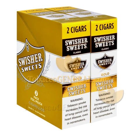 Swisher Sweets Gold Cigarillos 30 Packs of 2