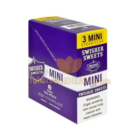 Swisher Sweets Grape Mini Cigarillos 15 Packs of 3