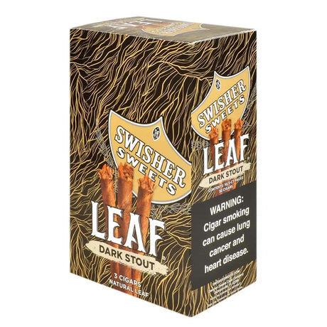 Swisher Sweets Leaf Dark Stout Cigars 10 Packs of 3