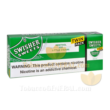 Swisher Sweets Menthol Filtered Cigars 100mm 5 Packs of 40