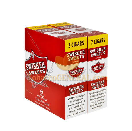 Swisher Sweets Regular Cigarillos 30 Packs of 2