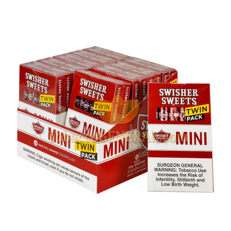 Swisher Sweets Regular Twin Pack Mini Cigarillos 20 Packs of 6