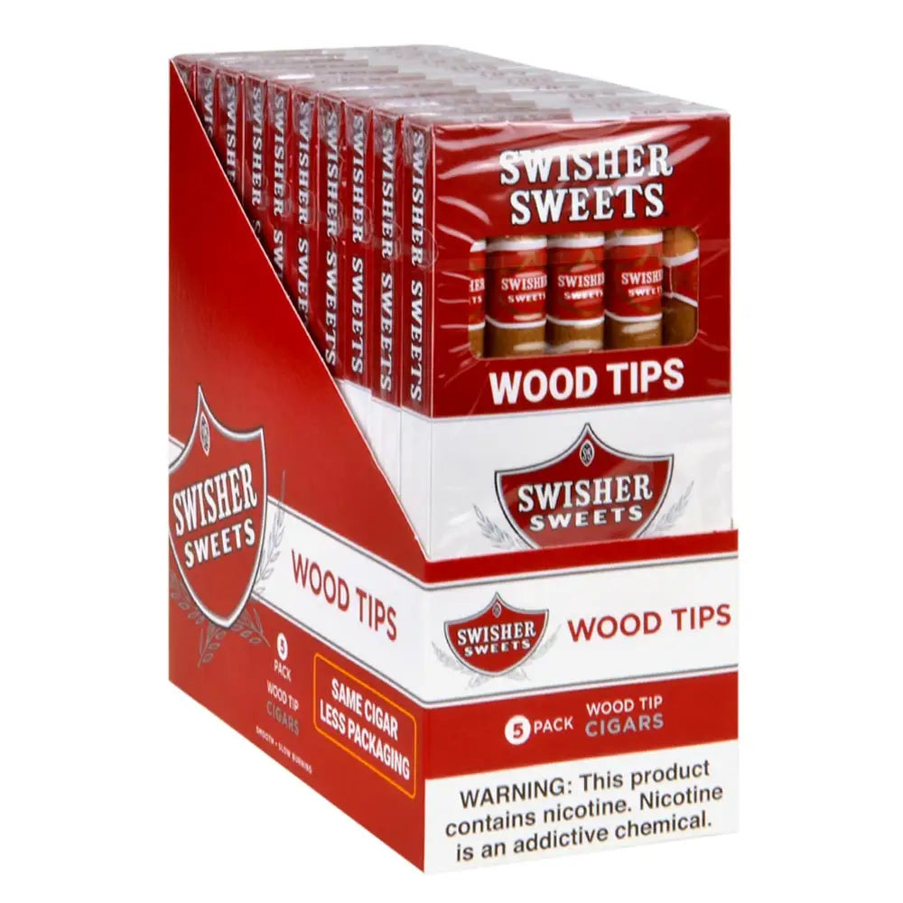 Swisher Sweets Regular Wood Tip Cigarillos 10 Packs of 5