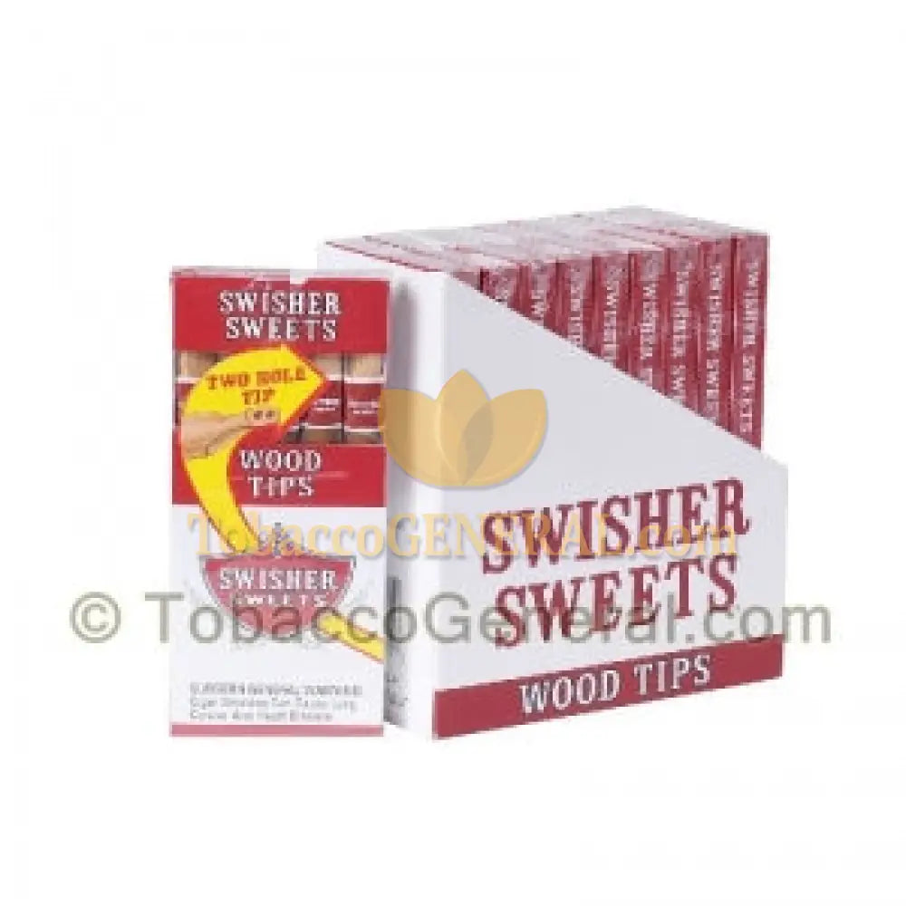 Swisher Sweets Regular Wood Tip Cigarillos 10 Packs of 5