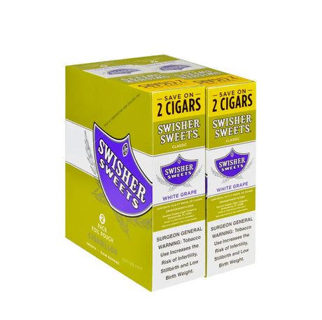 Swisher Sweets White Grape Cigarillos 30 Packs of 2