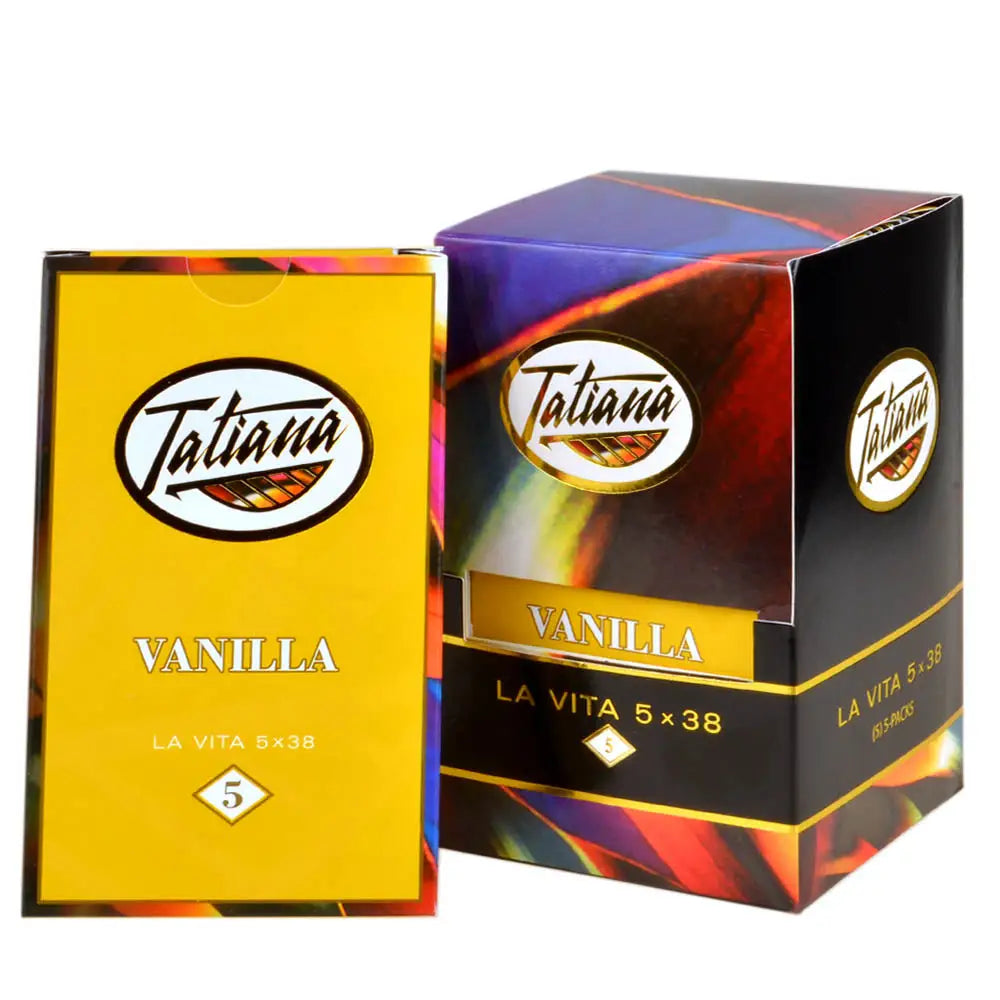 Tatiana La Vita Vanilla Cigars 5 Packs of 5