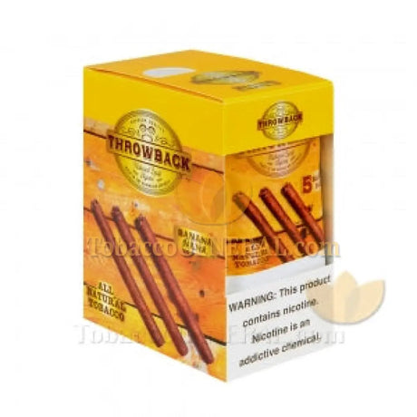 Throwback Banana Nana Natural Leaf Cigars 8 Packs of 5