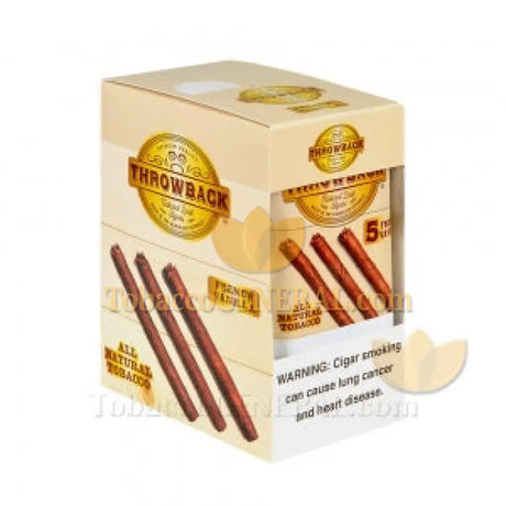 Throwback French Vanilla Natural Leaf Cigars 8 Packs of 5