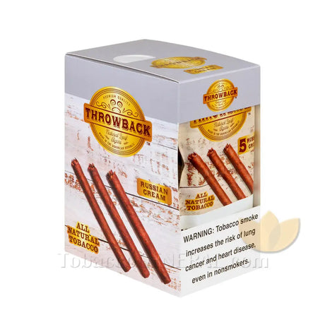 Throwback Russian Cream Natural Leaf Cigars 8 Packs of 5