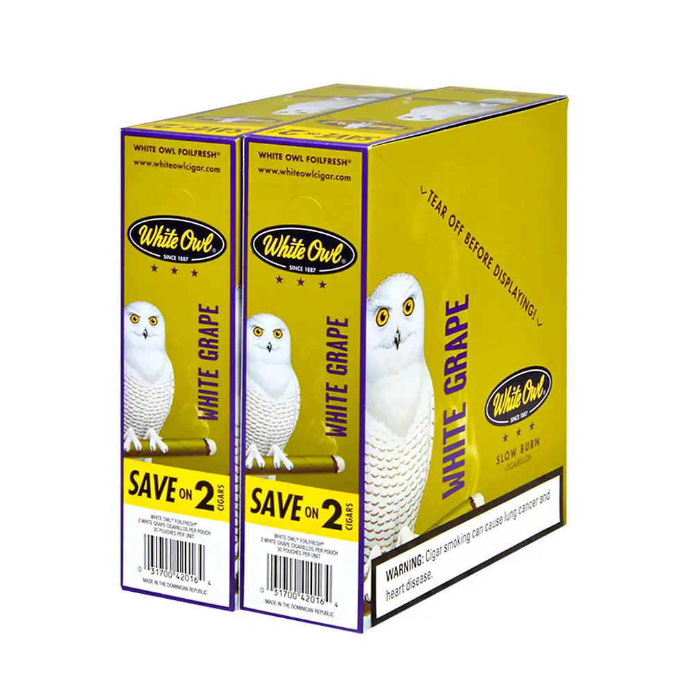 White Owl Cigarillos 30 Packs of 2 Cigars White Grape 2