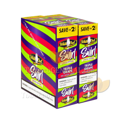 White Owl Swirl Triple Grape Cigarillos 30 Packs of 2