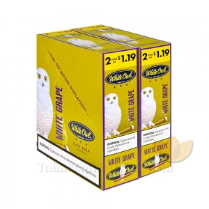 White Owl White Grape Cigarillos 1.19 Pre-Priced 30 Packs of 2