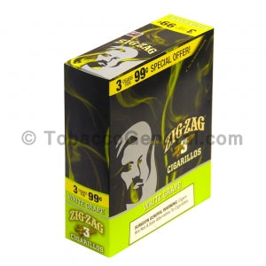 Zig Zag White Grape Cigarillos 3 for 99 Cents 15 Packs of 3